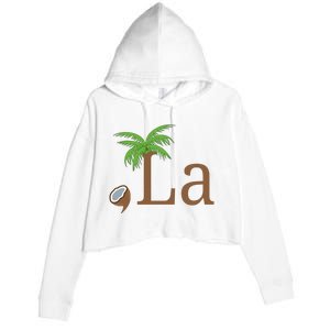 Coconut Comma La Kamala Harris 2024 President Crop Fleece Hoodie