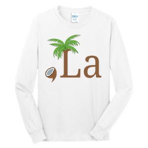 Coconut Comma La Kamala Harris 2024 President Tall Long Sleeve T-Shirt