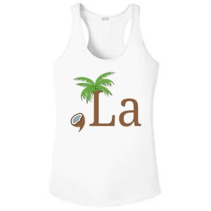 Coconut Comma La Kamala Harris 2024 President Ladies PosiCharge Competitor Racerback Tank