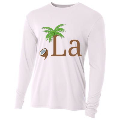 Coconut Comma La Kamala Harris 2024 President Cooling Performance Long Sleeve Crew
