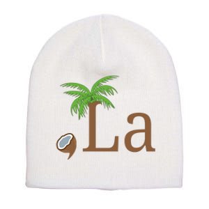 Coconut Comma La Kamala Harris 2024 President Short Acrylic Beanie