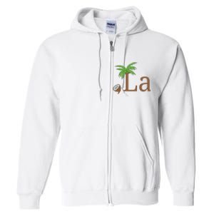 Coconut Comma La Kamala Harris 2024 President Full Zip Hoodie