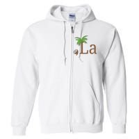 Coconut Comma La Kamala Harris 2024 President Full Zip Hoodie