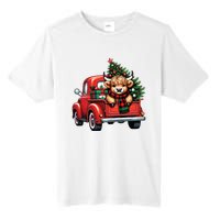 Christmas Cow Lights Red Truck Christmas Tree Tall Fusion ChromaSoft Performance T-Shirt