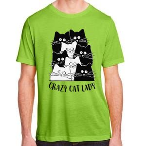 Crazy Cat Lady Funny Women Kitty Kitten Lover Cat Adult ChromaSoft Performance T-Shirt