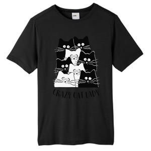 Crazy Cat Lady Funny Women Kitty Kitten Lover Cat Tall Fusion ChromaSoft Performance T-Shirt