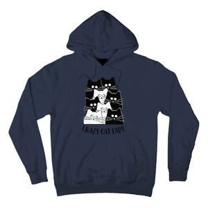 Crazy Cat Lady Funny Women Kitty Kitten Lover Cat Tall Hoodie