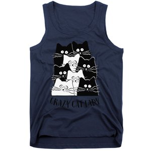 Crazy Cat Lady Funny Women Kitty Kitten Lover Cat Tank Top