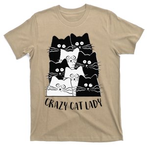 Crazy Cat Lady Funny Women Kitty Kitten Lover Cat T-Shirt