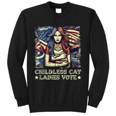 Childless Cat Ladies Vote Kamala Harris 2024 Sweatshirt