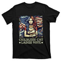 Childless Cat Ladies Vote Kamala Harris 2024 T-Shirt