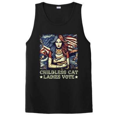 Childless Cat Ladies Vote Kamala Harris 2024 PosiCharge Competitor Tank