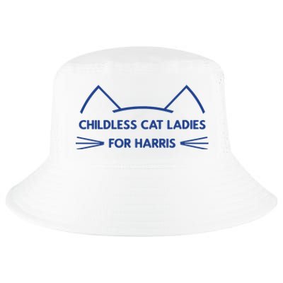 Childless Cat Ladies Vote Kamala Harris President 2024 Cool Comfort Performance Bucket Hat