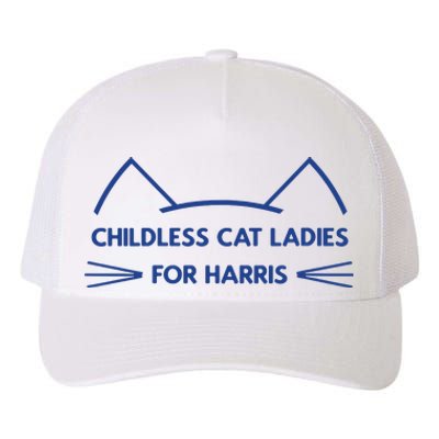 Childless Cat Ladies Vote Kamala Harris President 2024 Yupoong Adult 5-Panel Trucker Hat