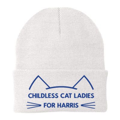 Childless Cat Ladies Vote Kamala Harris President 2024 Knit Cap Winter Beanie