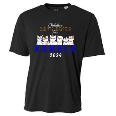 Childless Cat Ladies Vote For Kamala Harris 2024 Election Cooling Performance Crew T-Shirt