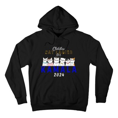 Childless Cat Ladies Vote For Kamala Harris 2024 Election Hoodie