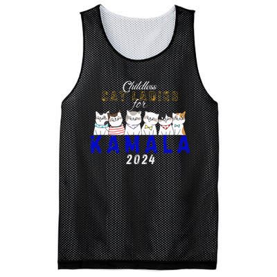 Childless Cat Ladies Vote For Kamala Harris 2024 Election Mesh Reversible Basketball Jersey Tank