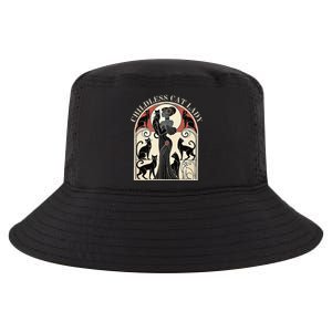 Childless Cat Ladies Cat Karma Retro Funny Gift Cool Comfort Performance Bucket Hat