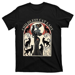 Childless Cat Ladies Cat Karma Retro Funny Gift T-Shirt