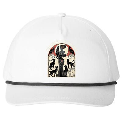 Childless Cat Ladies Cat Karma Retro Funny Gift Snapback Five-Panel Rope Hat