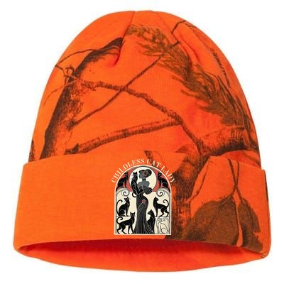 Childless Cat Ladies Cat Karma Retro Funny Gift Kati Licensed 12" Camo Beanie