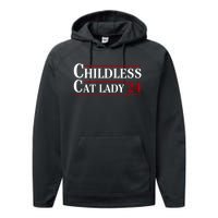 Childless Cat Lady 2024 Performance Fleece Hoodie