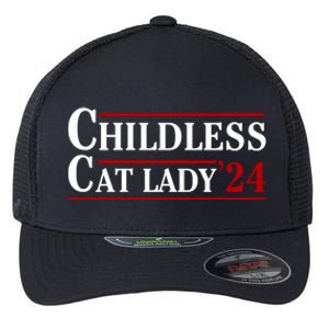 Childless Cat Lady 2024 Flexfit Unipanel Trucker Cap