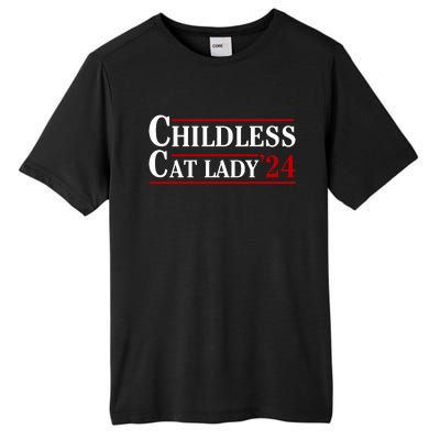 Childless Cat Lady 2024 Tall Fusion ChromaSoft Performance T-Shirt