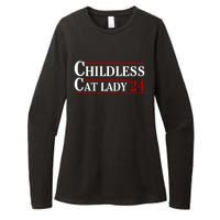 Childless Cat Lady 2024 Womens CVC Long Sleeve Shirt