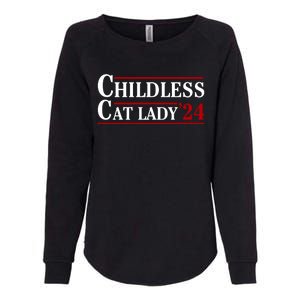 Childless Cat Lady 2024 Womens California Wash Sweatshirt