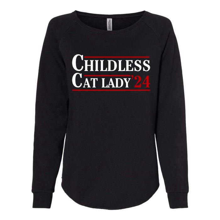 Childless Cat Lady 2024 Womens California Wash Sweatshirt