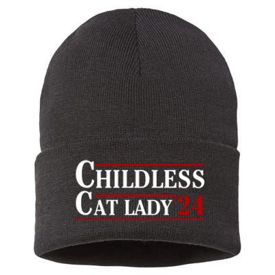 Childless Cat Lady 2024 Sustainable Knit Beanie