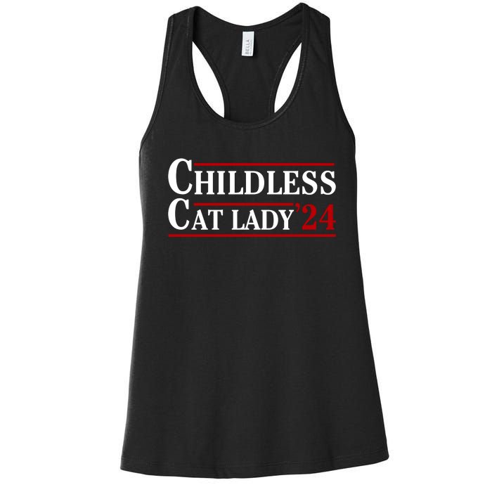 Childless Cat Lady 2024 Women's Racerback Tank