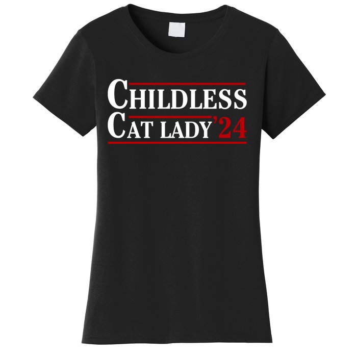 Childless Cat Lady 2024 Women's T-Shirt