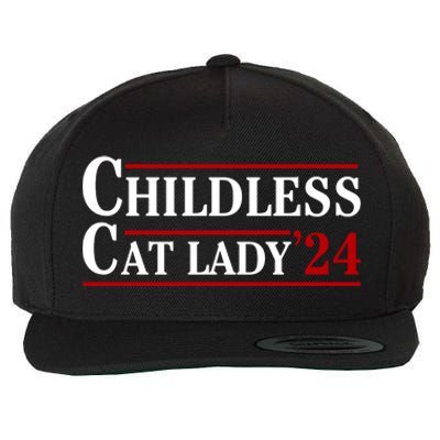 Childless Cat Lady 2024 Wool Snapback Cap