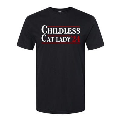 Childless Cat Lady 2024 Softstyle® CVC T-Shirt