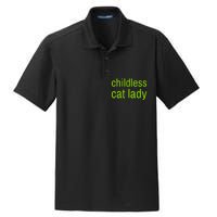 Childless Cat Lady Funny Vote 2024 Dry Zone Grid Polo