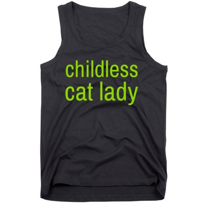 Childless Cat Lady Funny Vote 2024 Tank Top