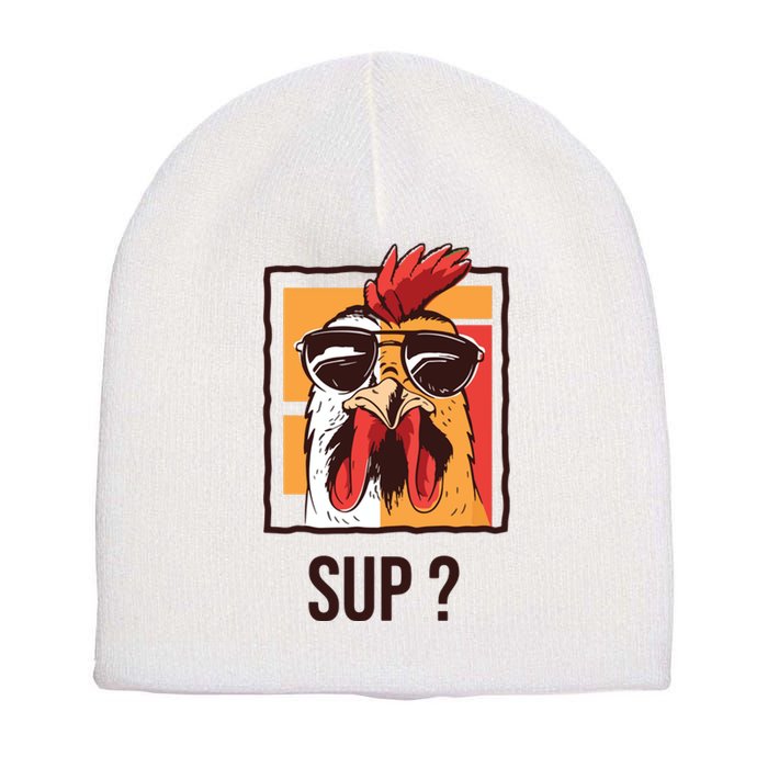 Cute Chicken Lover Gardening Farmer Henhouse Coop Chicken Short Acrylic Beanie