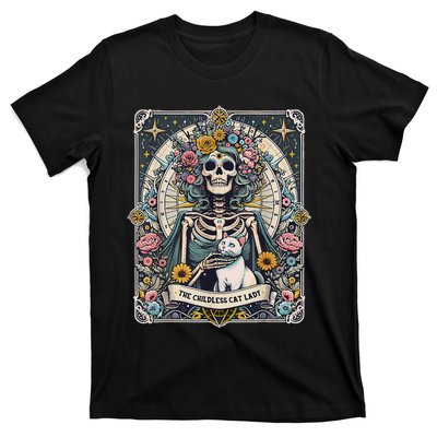 Childless Cat Lady Tarot Card T-Shirt