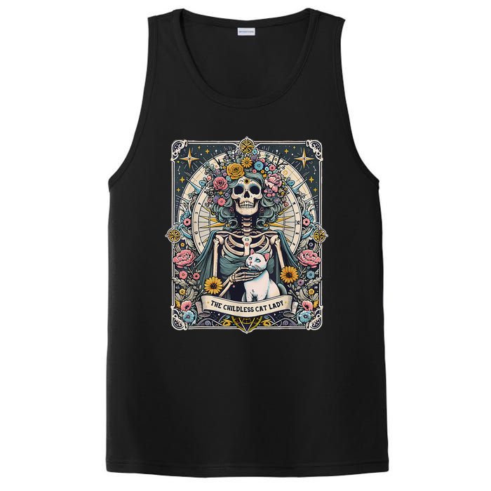 Childless Cat Lady Tarot Card PosiCharge Competitor Tank