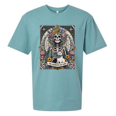 Childless Cat Lady Tarot Card Sueded Cloud Jersey T-Shirt