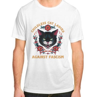 Childless Cat Lady Ladies Against Fascism Kamala 2024 Adult ChromaSoft Performance T-Shirt