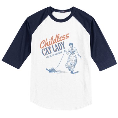 Childless Cat Lady Baseball Sleeve Shirt