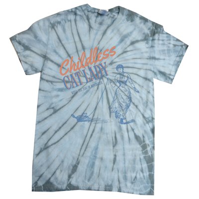 Childless Cat Lady Tie-Dye T-Shirt