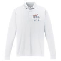 Childless Cat Lady Performance Long Sleeve Polo