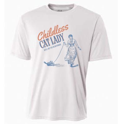 Childless Cat Lady Cooling Performance Crew T-Shirt