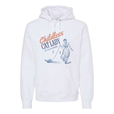 Childless Cat Lady Premium Hoodie