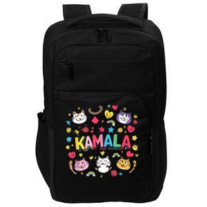 Childless Cat Lady Kamala Funny Kind Cartoon Cats Impact Tech Backpack